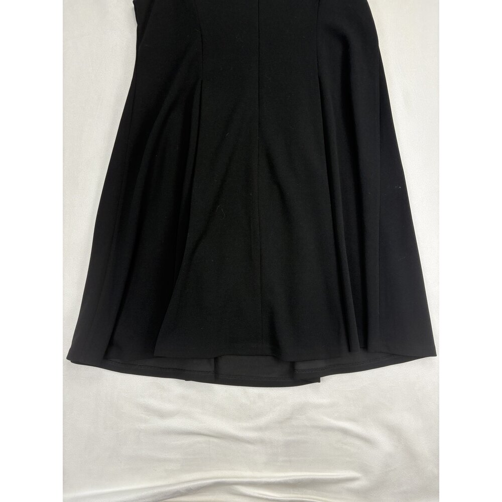 Vince Camuto Plus 16W Black Cold-Shoulder Midi Dress - Picture 9 of 12